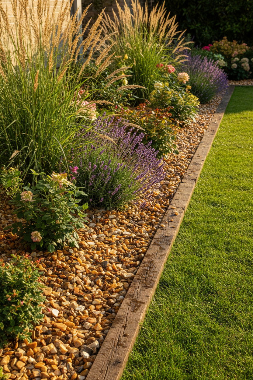 golden-gravel-garden-border