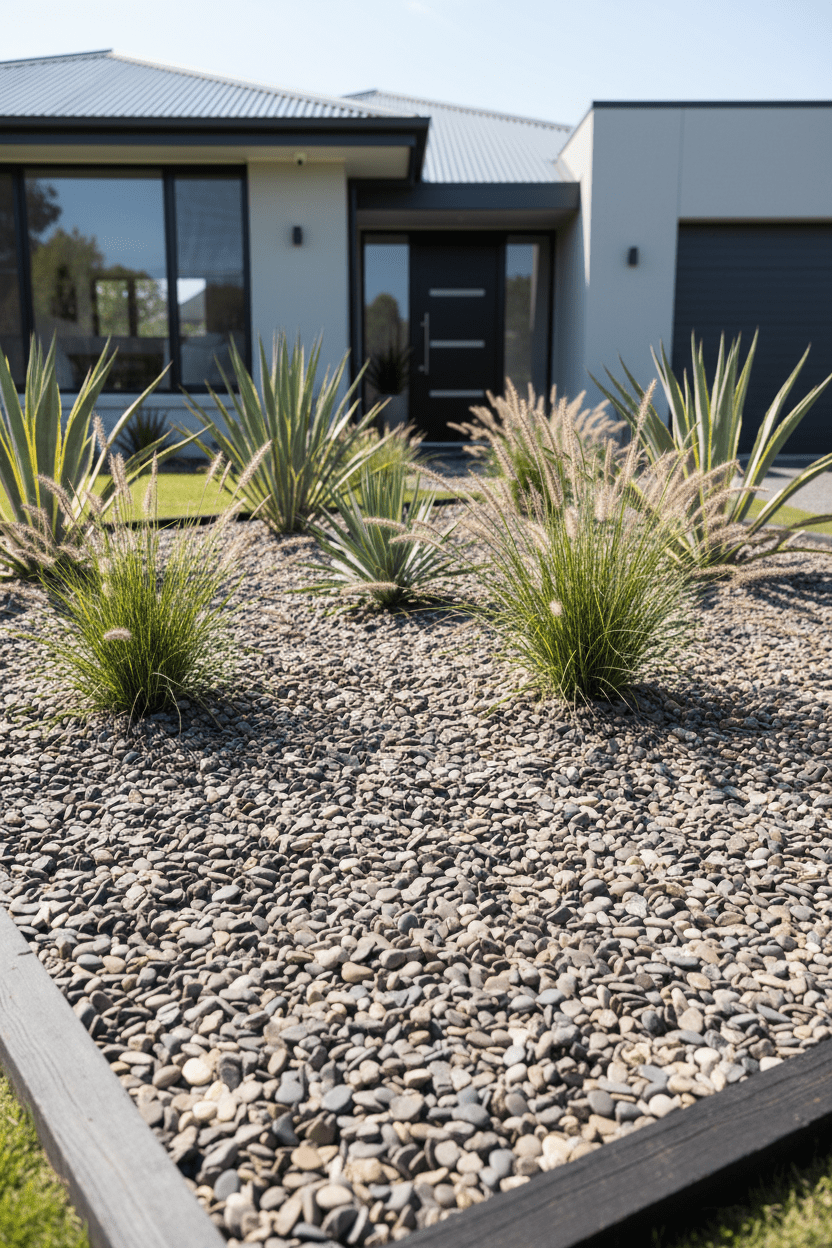 20mm pea-gravel-front-garden