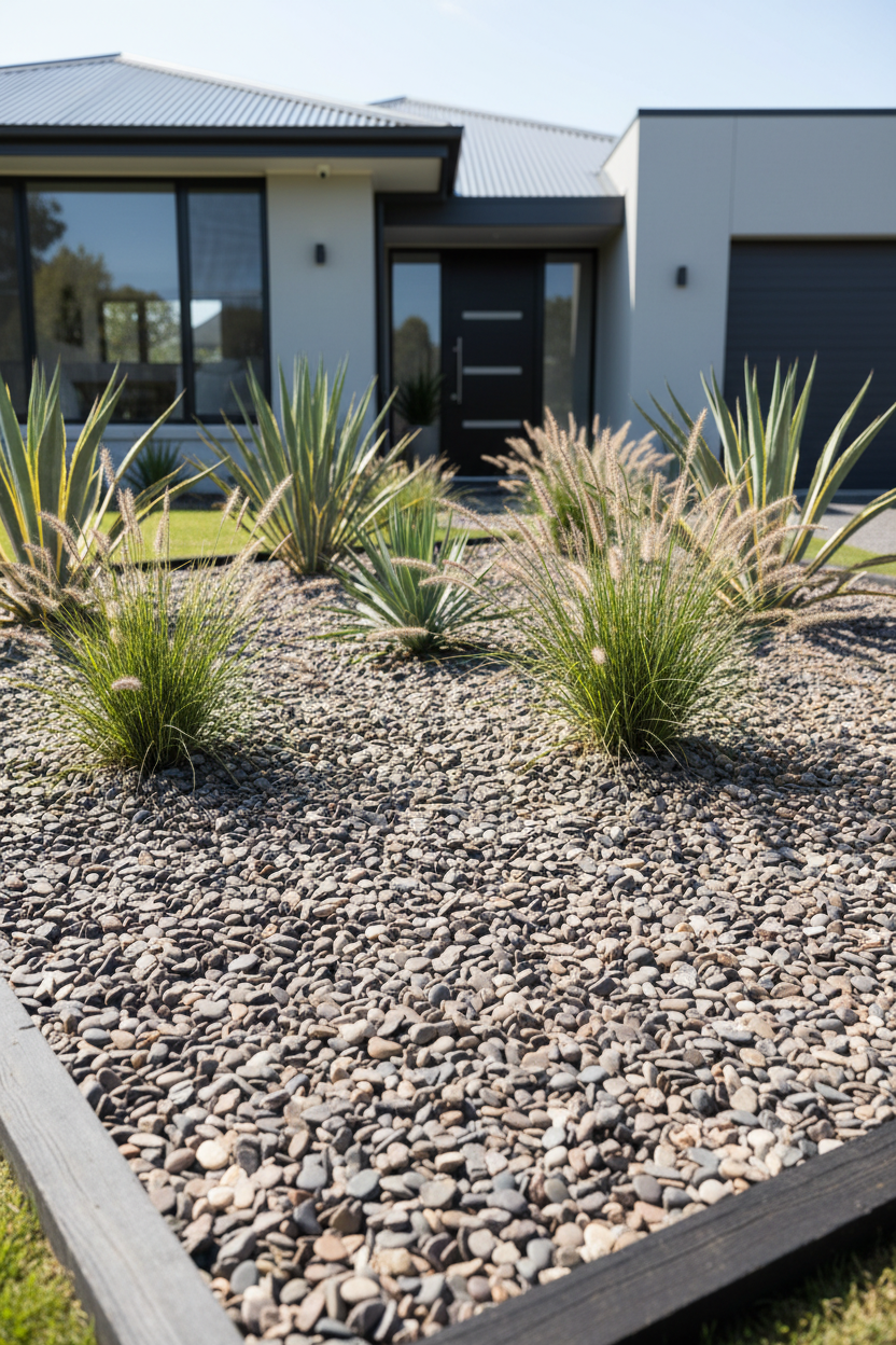 20mm pea-gravel-front-garden