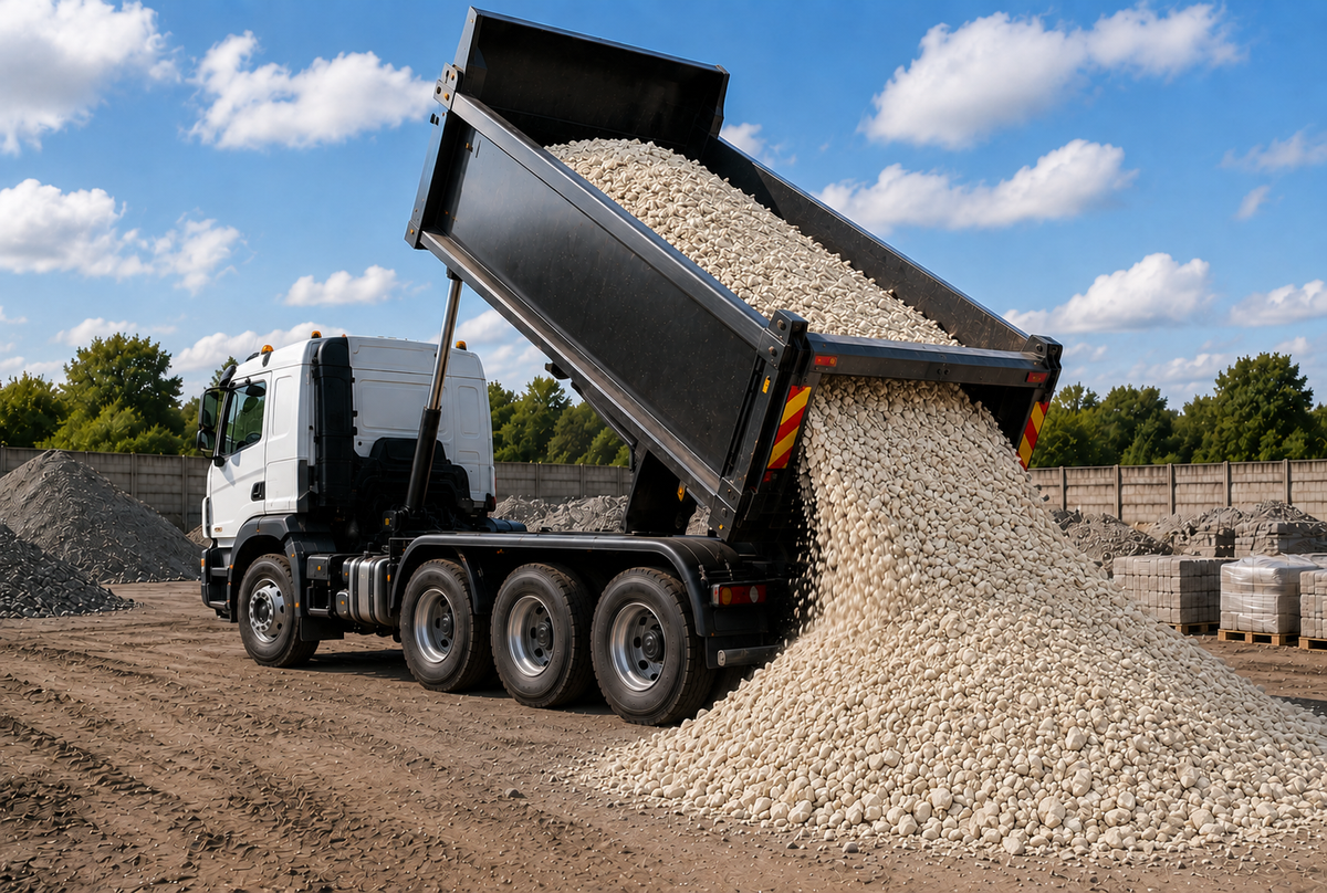20mm Limestone Chippings - 10 Tonne Loose Load