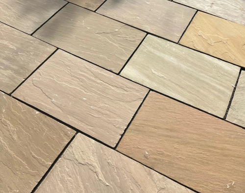 raj green indiansandstone paving