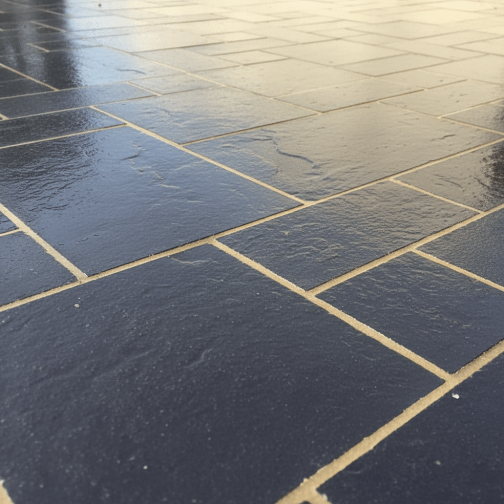 close up of space-black-indian-sandstone