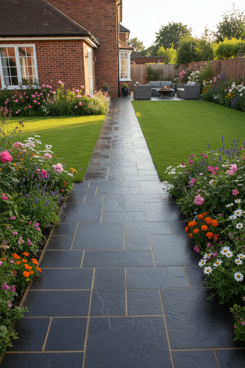 space-black-garden-path